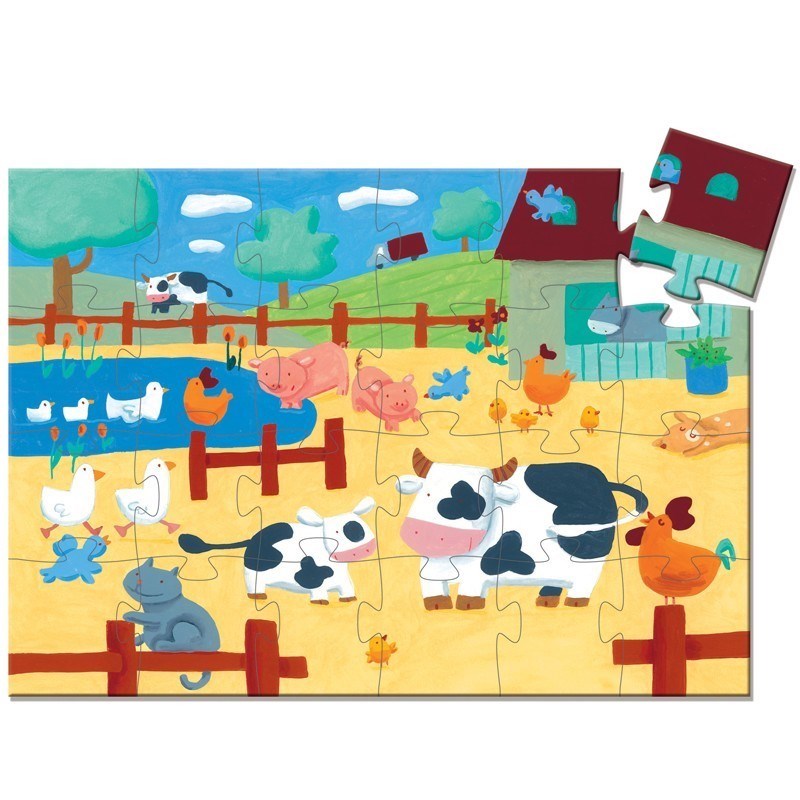 Djeco Puzzle // The Cows On The Farm (24 Parça)