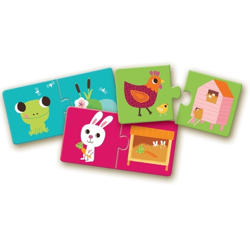 Djeco Duo Puzzle Set // Habitat (2 Parça)