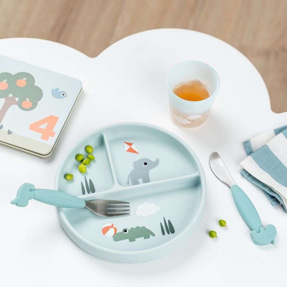 Done by Deer Paslanmaz &Ccedil;elik &Ccedil;atal Kaşık Seti // Deer Friends - Mavi