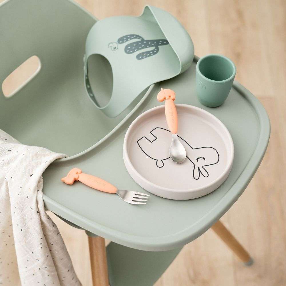 Done by Deer Paslanmaz &Ccedil;elik &Ccedil;atal Kaşık Seti // Deer Friends - Somon