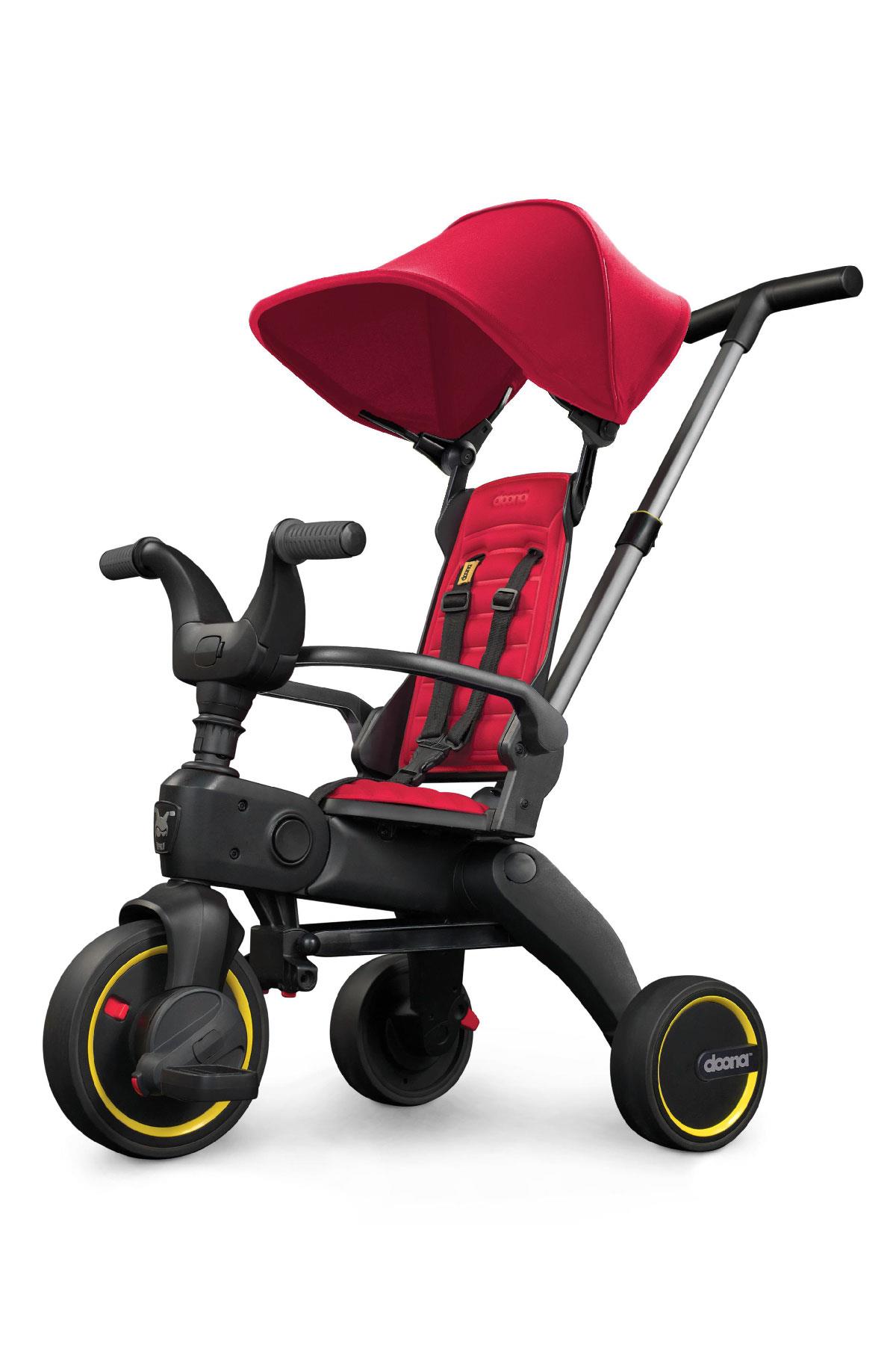 Doona Liki Trike Tek Par&ccedil;a Katlanır 3 Tekerlekli Bebek Bisikleti S1 // Flame Red