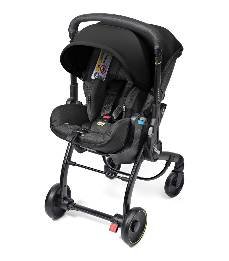 Doona X Bebek Arabasına Dönüşen Tekerlekli Ana Kucağı & Oto Koltuğu // Nitro Black
