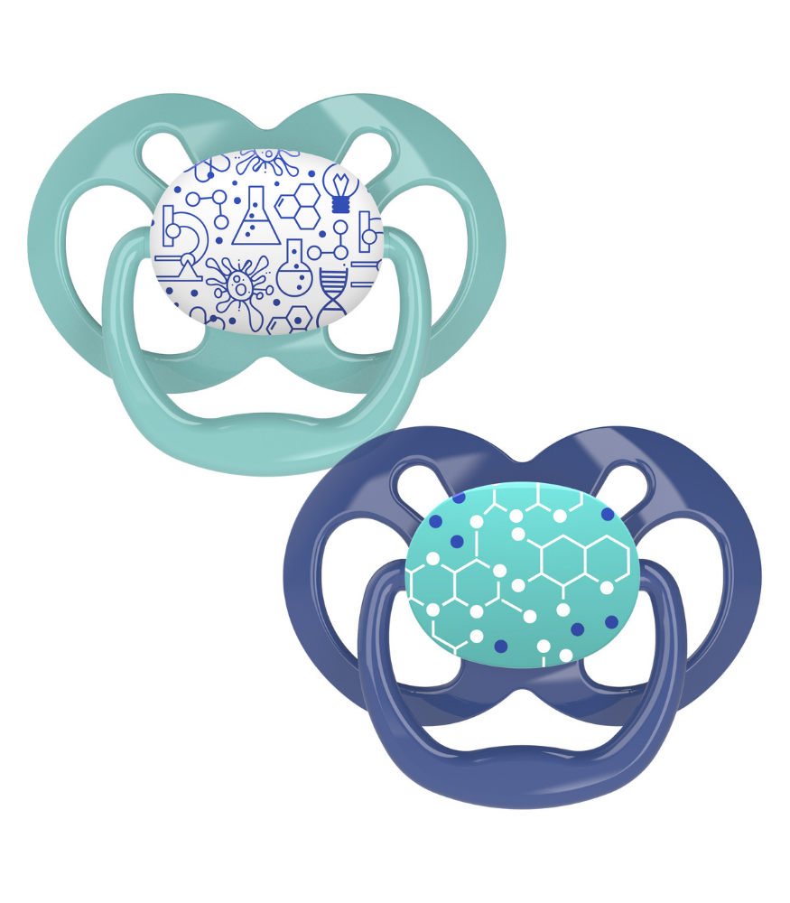 Dr. Brown's Advantage Silikon Emzik - İkili Set (6-18 Ay) // Mavi