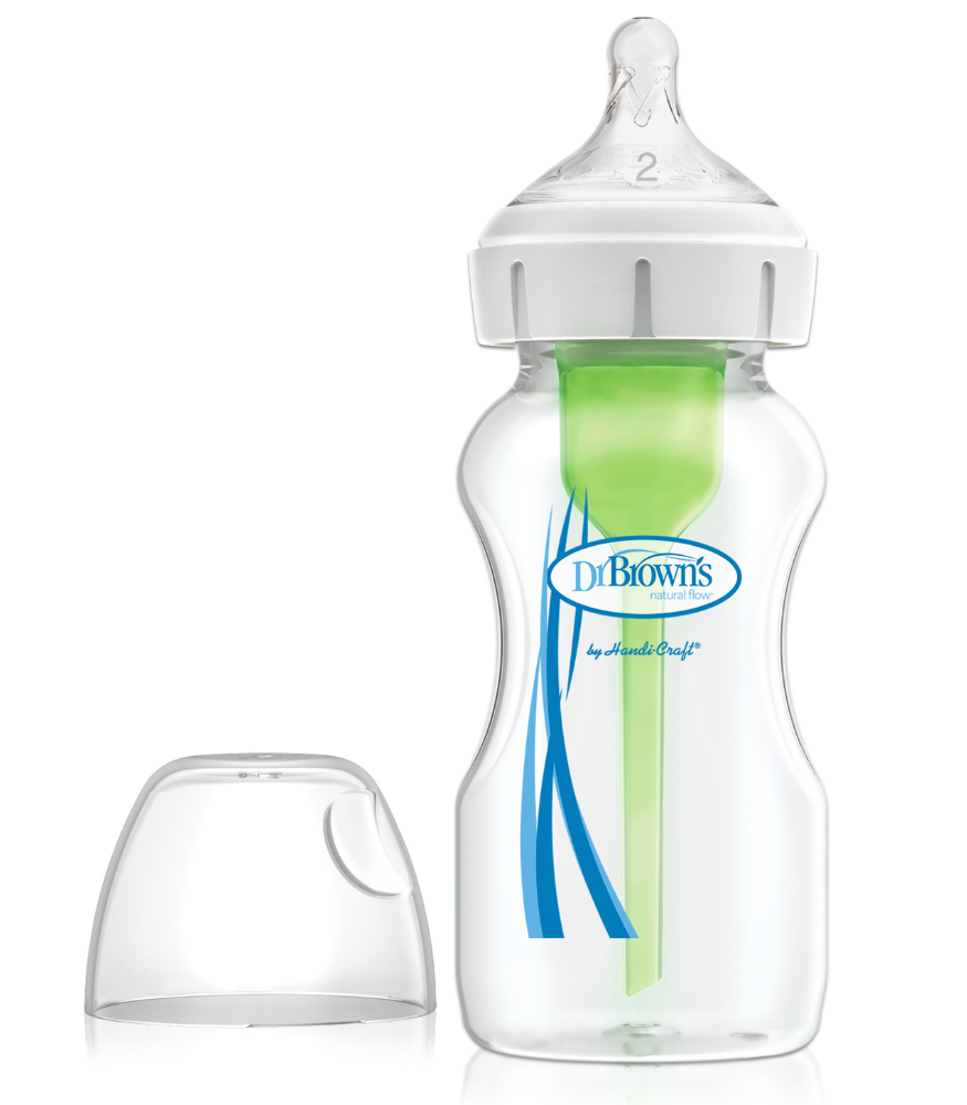 Dr. Brown's Options+ Geniş Ağız PP Biberon (270 ml) (2. Seviye Emzikli)
