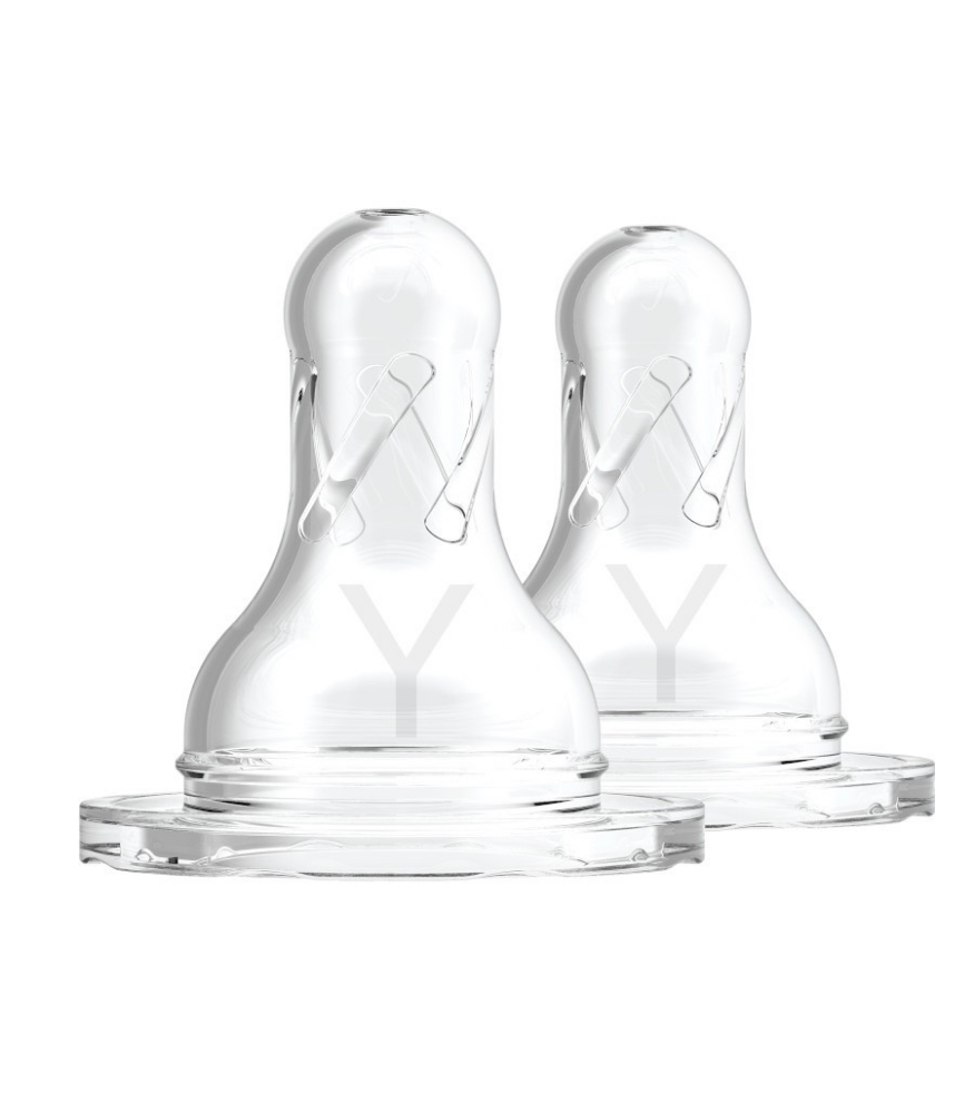 Dr. Brown's Options+ Dar Ağız Biberon Silikon Emzik - İkili Paket (Y Kesim)