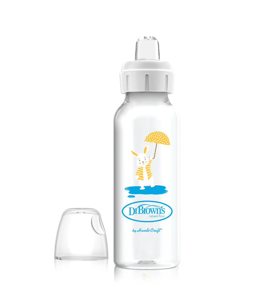 Dr. Brown's Dar Ağız PP + Sippy Spout Biberon Bardak (250 ml) // Tavşan