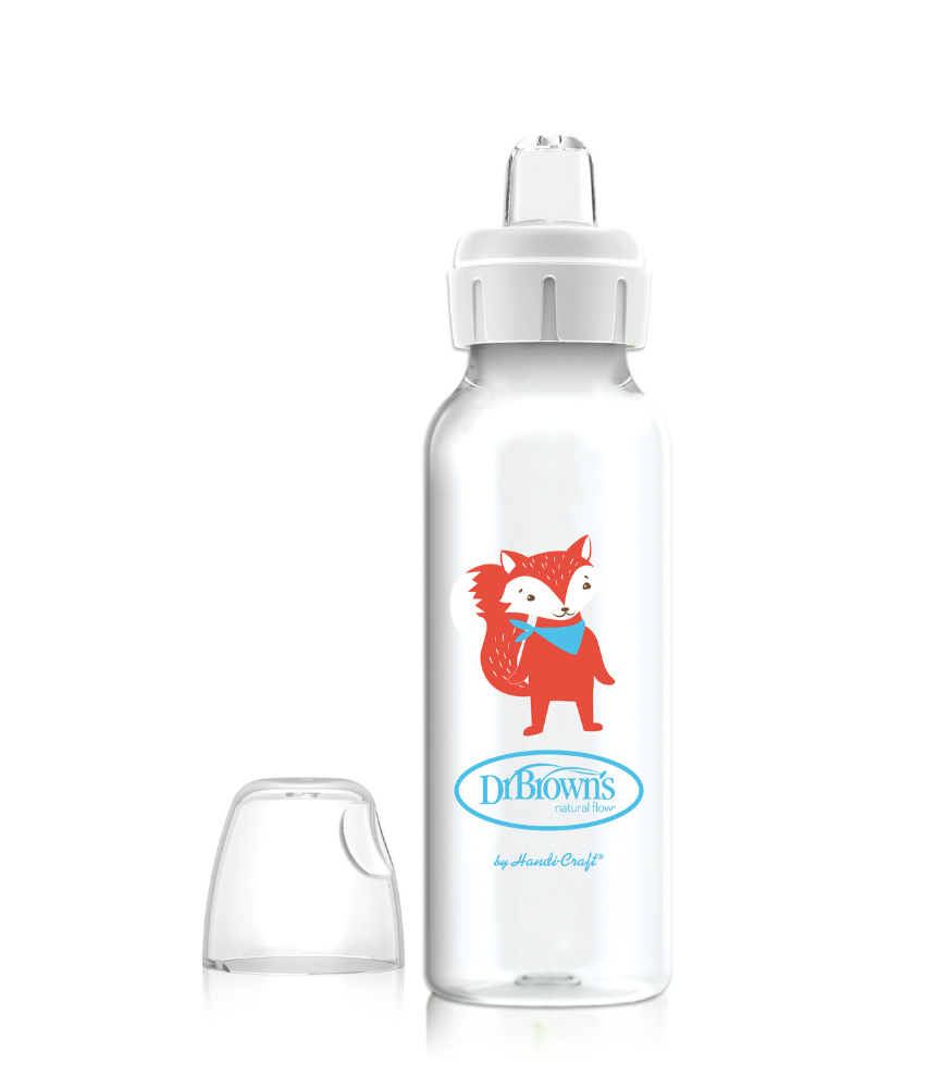 Dr. Brown's Dar Ağız PP + Sippy Spout Biberon Bardak (250 ml) // Tilki