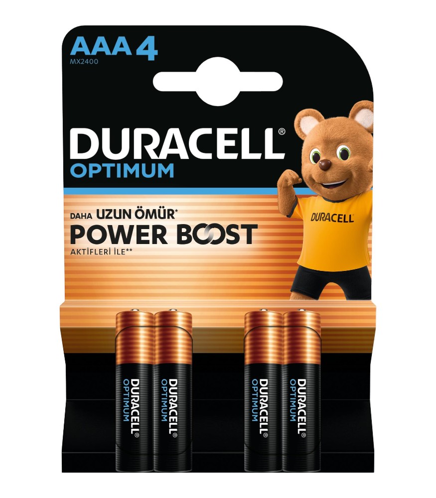 Duracell Optimum AAA İnce Kalem Pil (4 Adet)