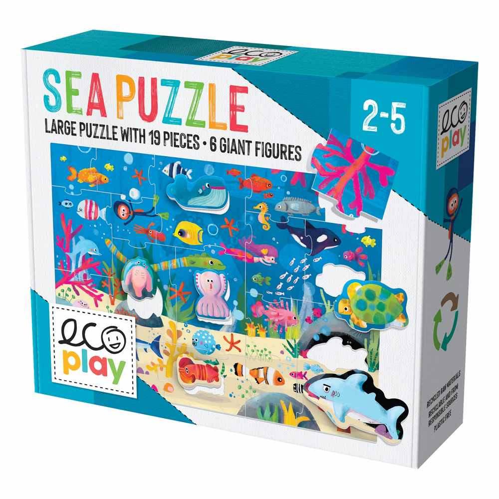 Ecoplay Shaped Puzzle // Sea (25 Parça)