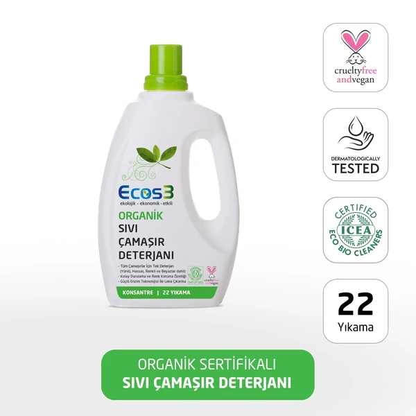 Ecos3 Organik Çamaşır Deterjanı (750 ml)