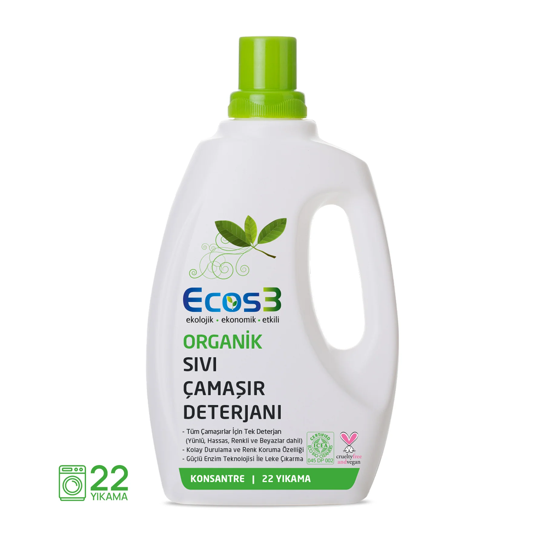 Ecos3 Organik Çamaşır Deterjanı (750 ml)