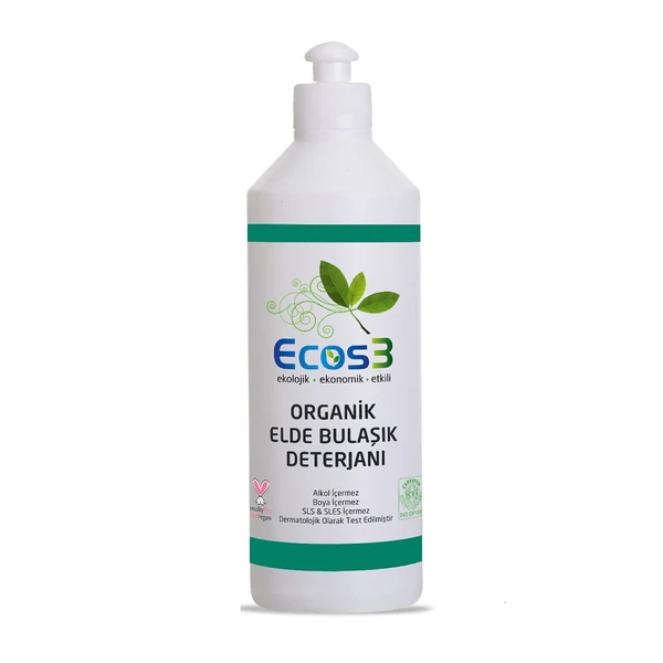 Ecos3 Organik Elde Bulaşık Deterjanı (500 ml)