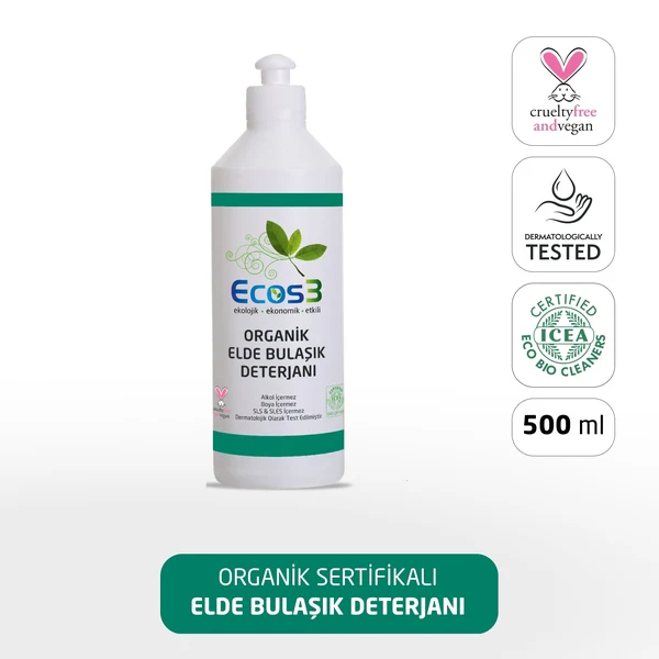 Ecos3 Organik Elde Bulaşık Deterjanı (500 ml)