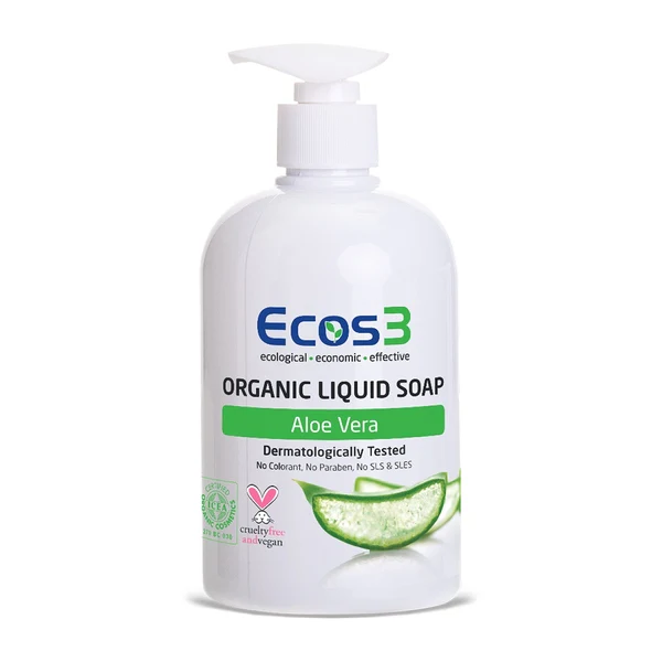 Ecos3 Organik Sıvı Sabun // Aloe Vera (500 ml)