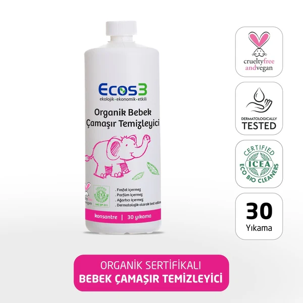 Ecos3 Organik Bebek Çamaşır Temizleyici (1050 ml)