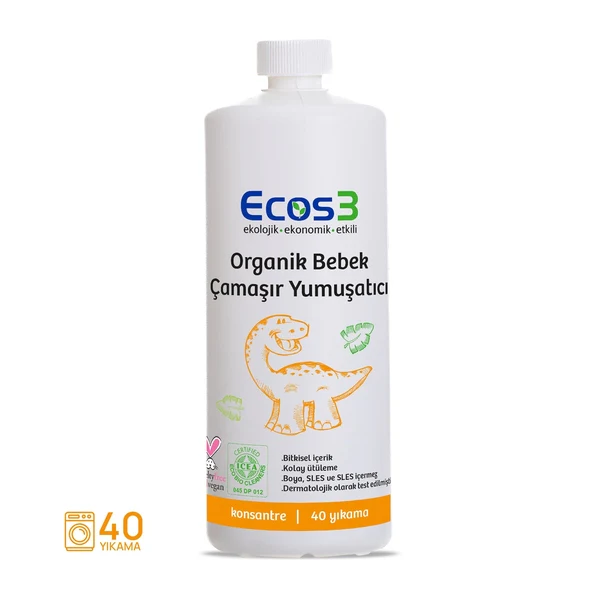 Ecos3 Organik Bebek Çamaşır Yumuşatıcı (1000 ml)