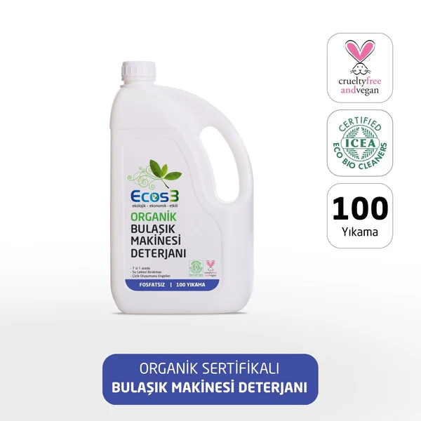 Ecos3 Organik Bulaşık Makinesi Deterjanı (2.5 lt)
