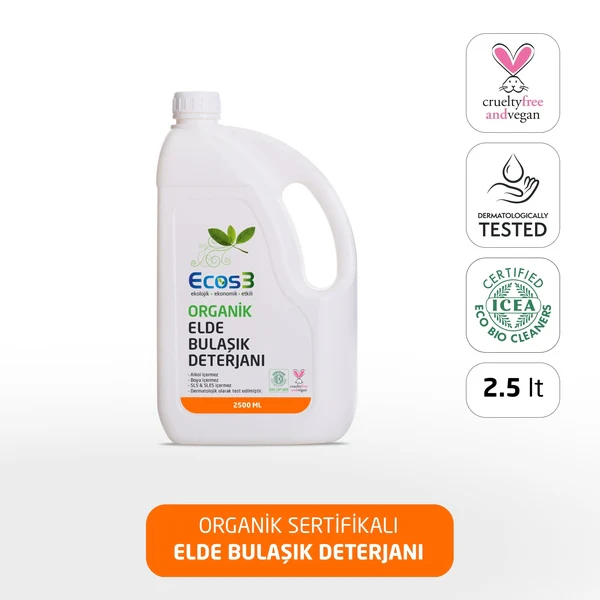 Ecos3 Organik Elde Bulaşık Deterjanı (2.5 lt)