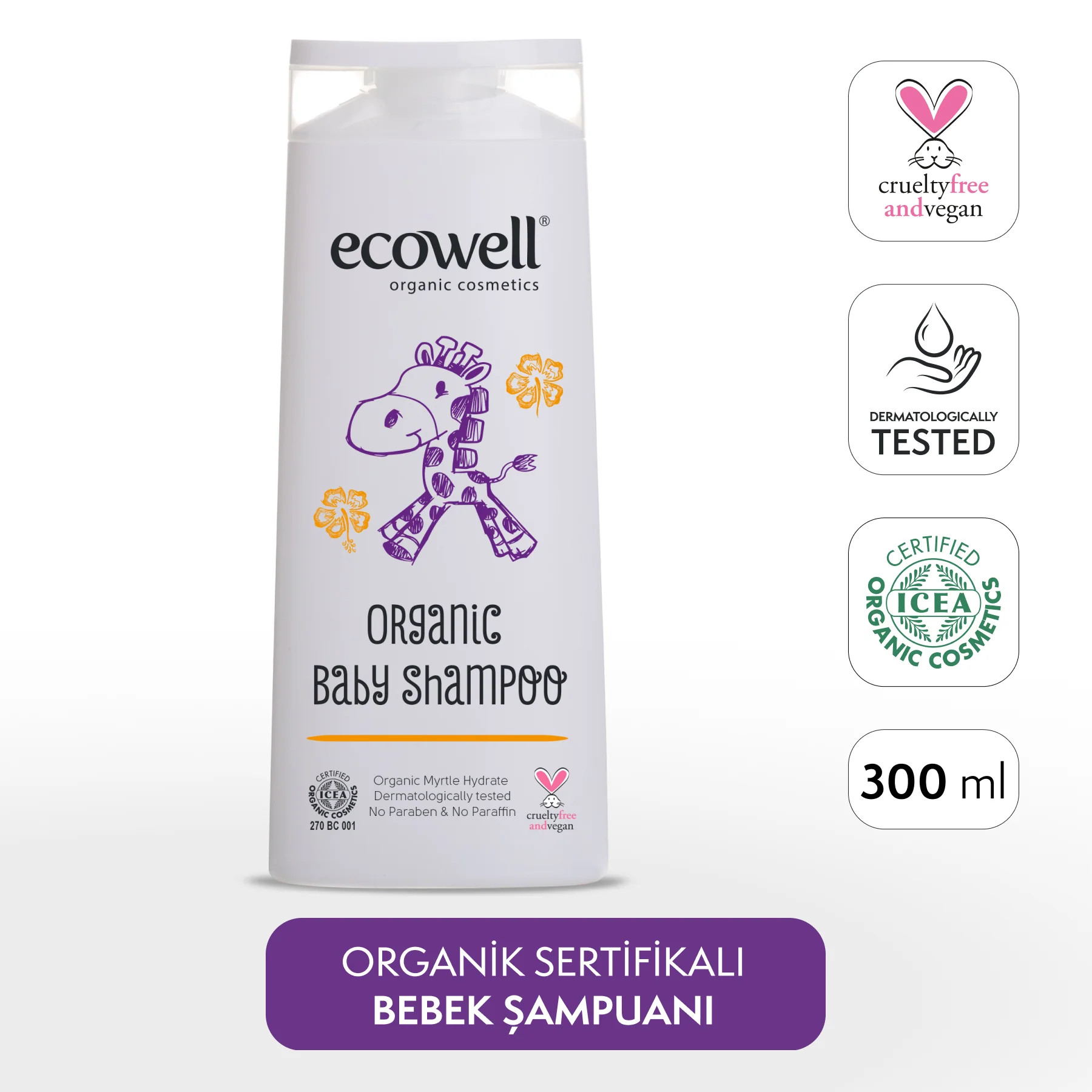 Ecowell Organik Bebek Şampuanı