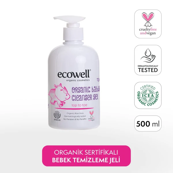 Ecowell Organik Bebek Temizleme Jeli