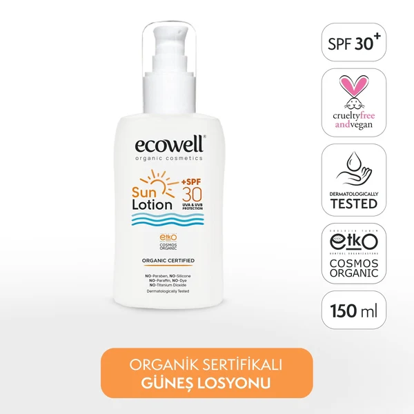 Ecowell Organik Güneş Losyonu (SPF 30)