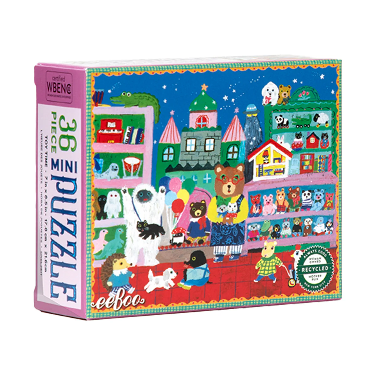 Eeboo Yumi's Mini Yapboz // Toy Time (36 Par&ccedil;a)