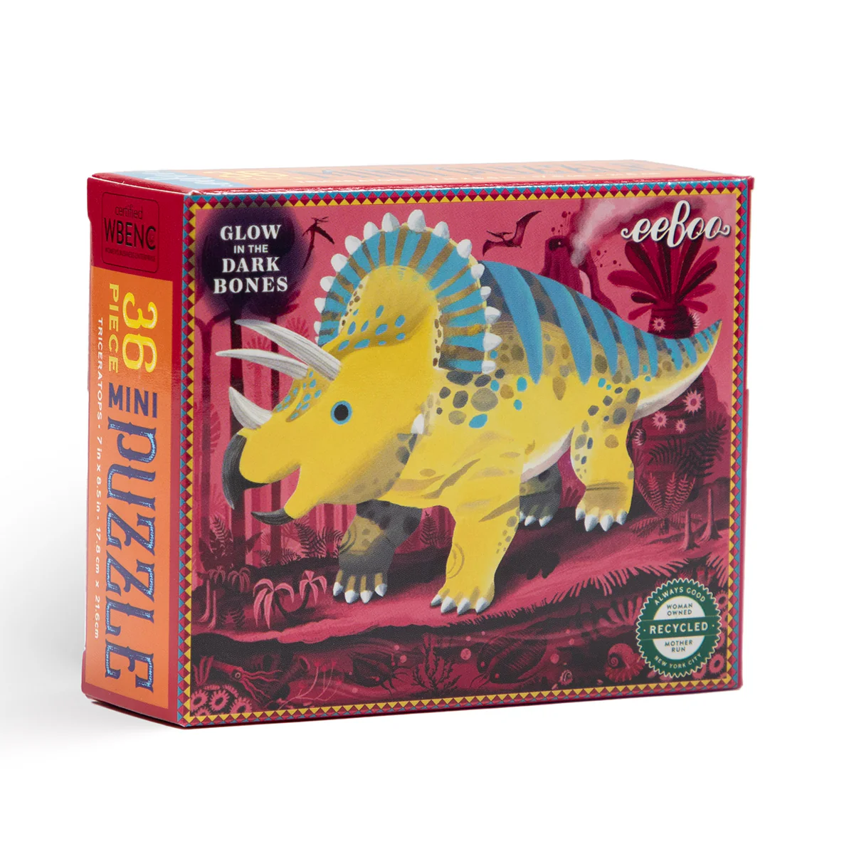 Eeboo Mini Yapboz // Triceratops (36 Par&ccedil;a)