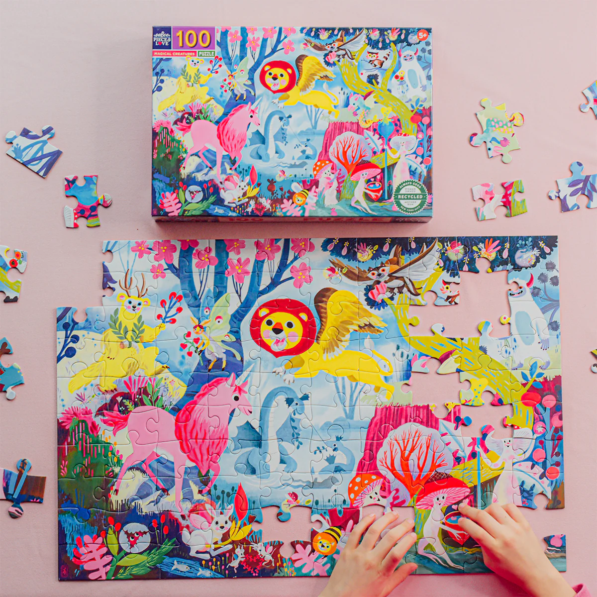 Eeboo Yapboz // Magical Creatures (100 Par&ccedil;a)