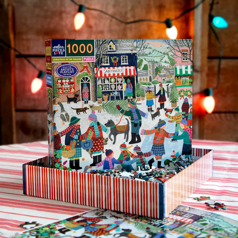 Eeboo Yapboz // Christmas in the Square (1000 Par&ccedil;a)