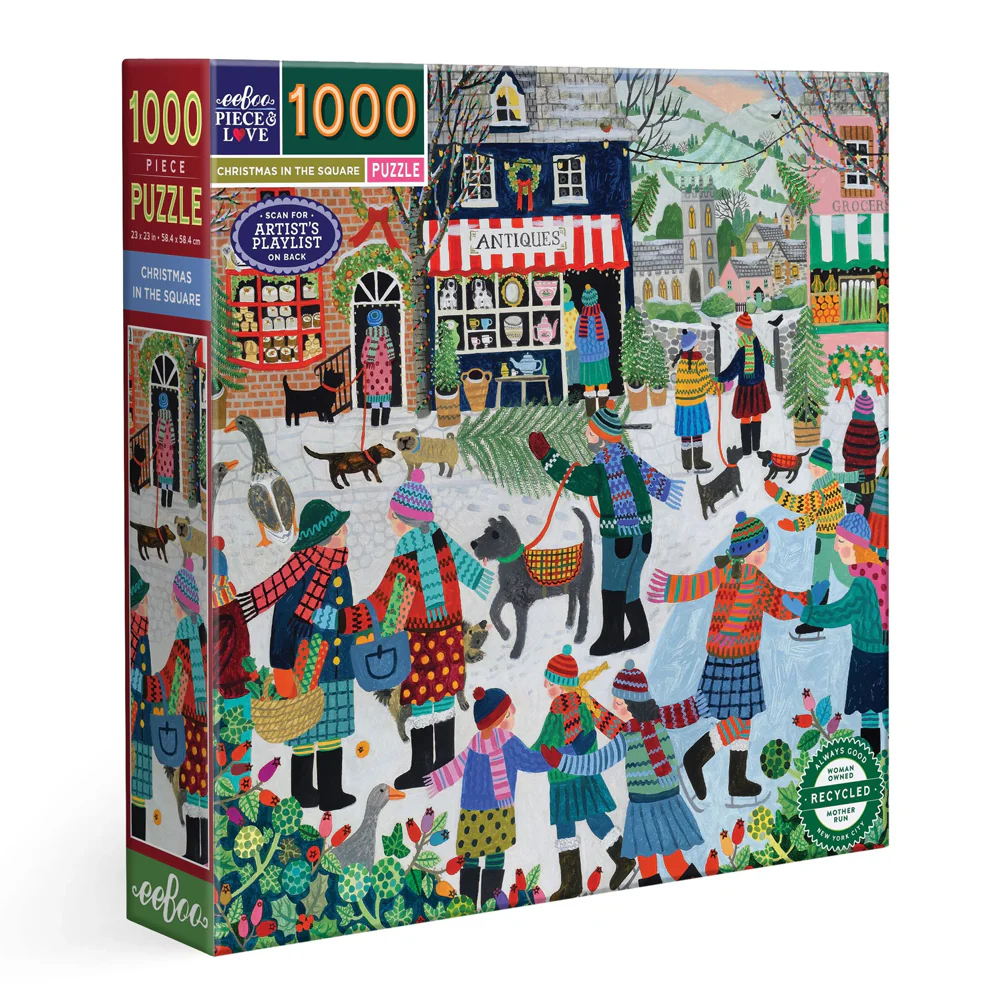 Eeboo Yapboz // Christmas in the Square (1000 Par&ccedil;a)