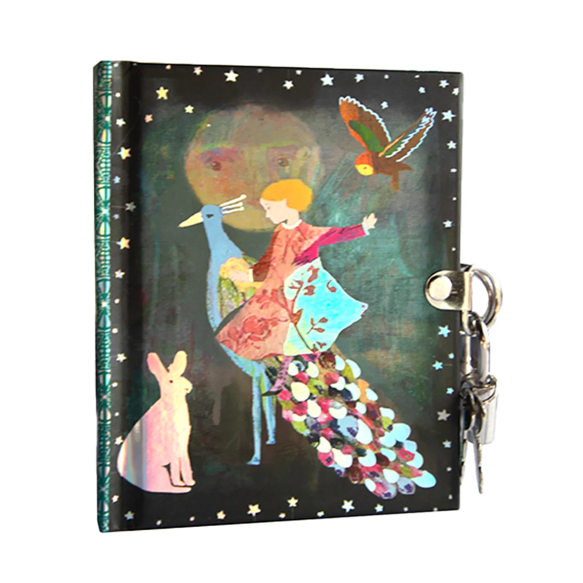 Eeboo Victoria Mini Kilitli G&uuml;nl&uuml;k // Peacock