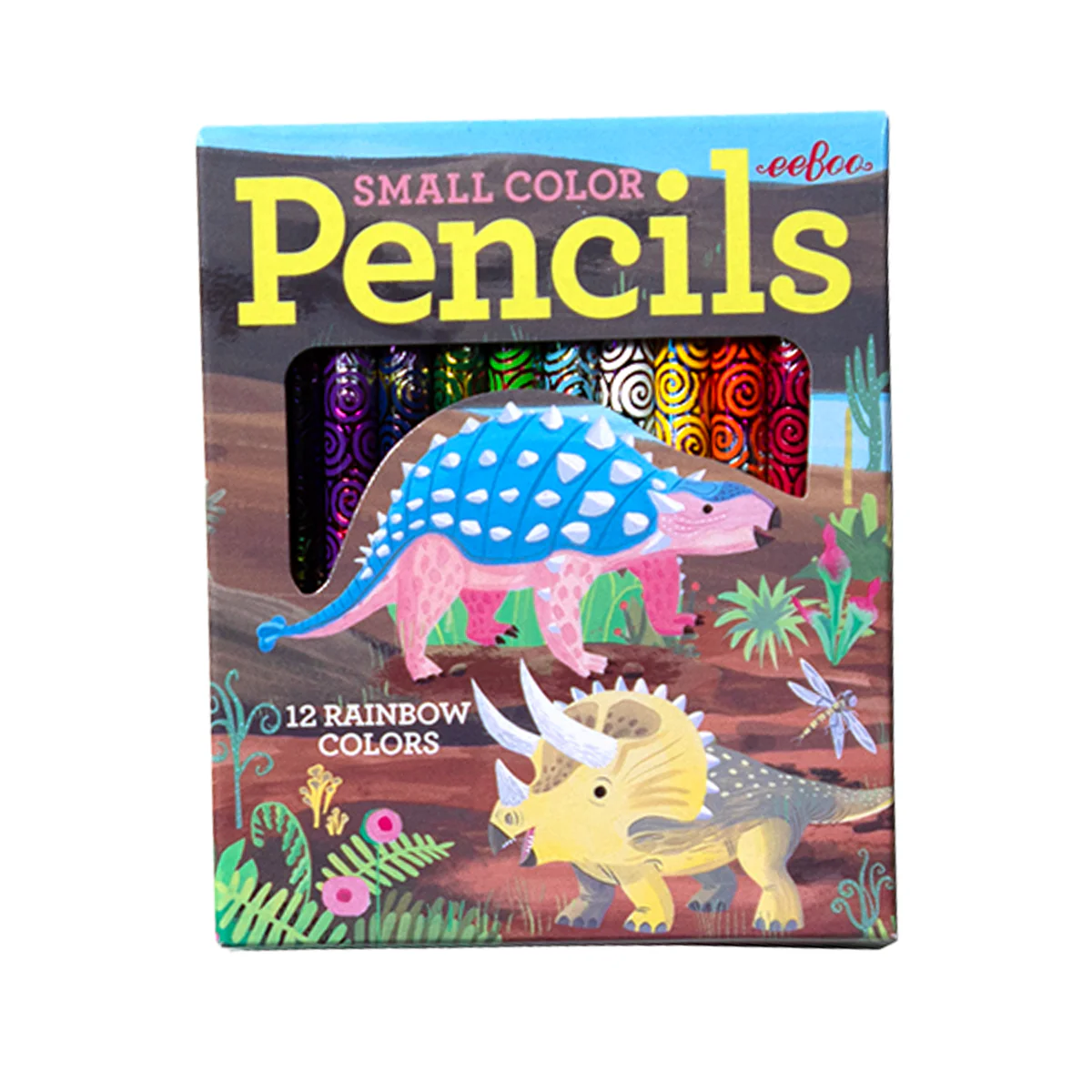 Eeboo Mini Kuru Boya Kalemi (12 Adet) // Ankylosaurus