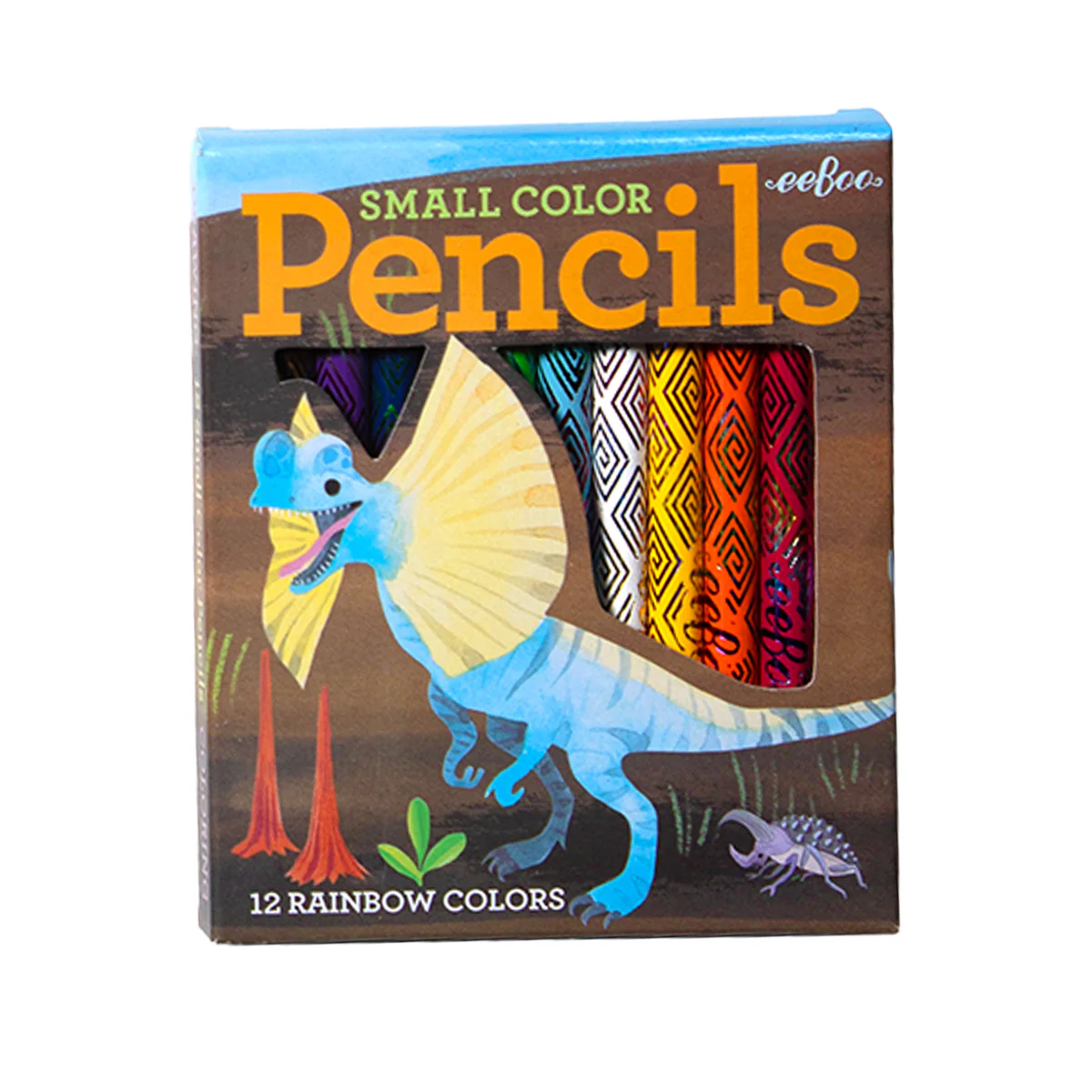 Eeboo Mini Kuru Boya Kalemi (12 Adet) // Pteranodon