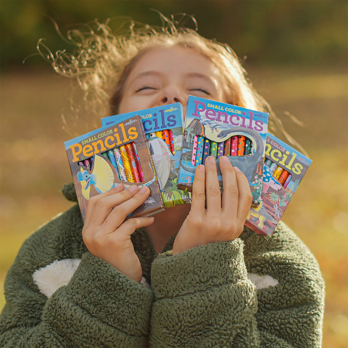 Eeboo Mini Kuru Boya Kalemi (12 Adet) // Dilophosaurus