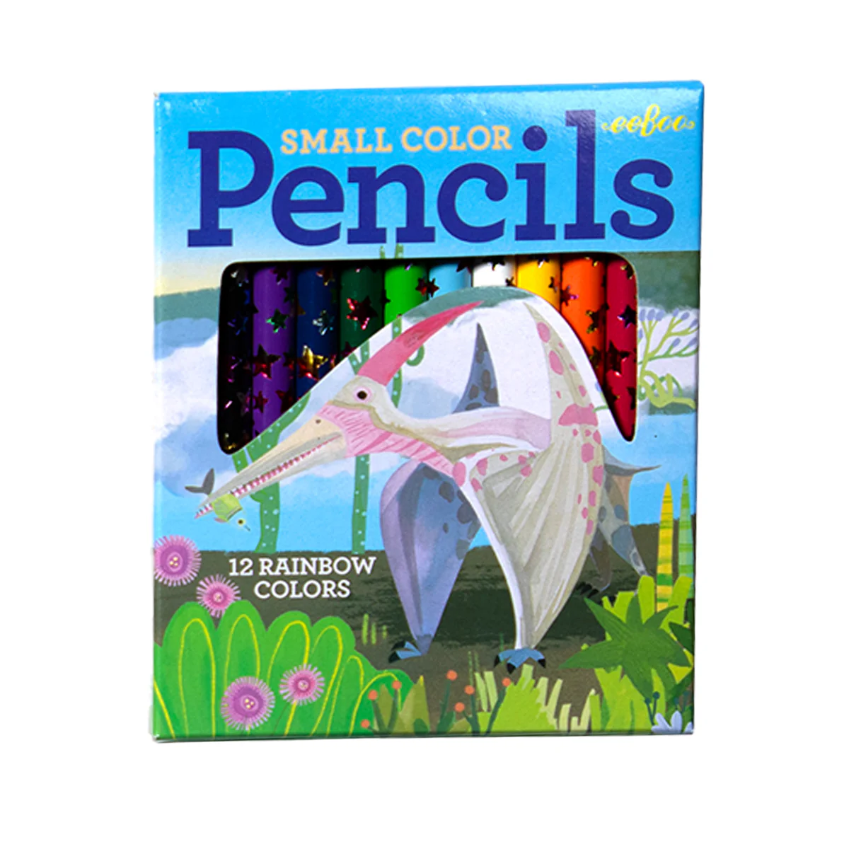 Eeboo Mini Kuru Boya Kalemi (12 Adet) // Dilophosaurus