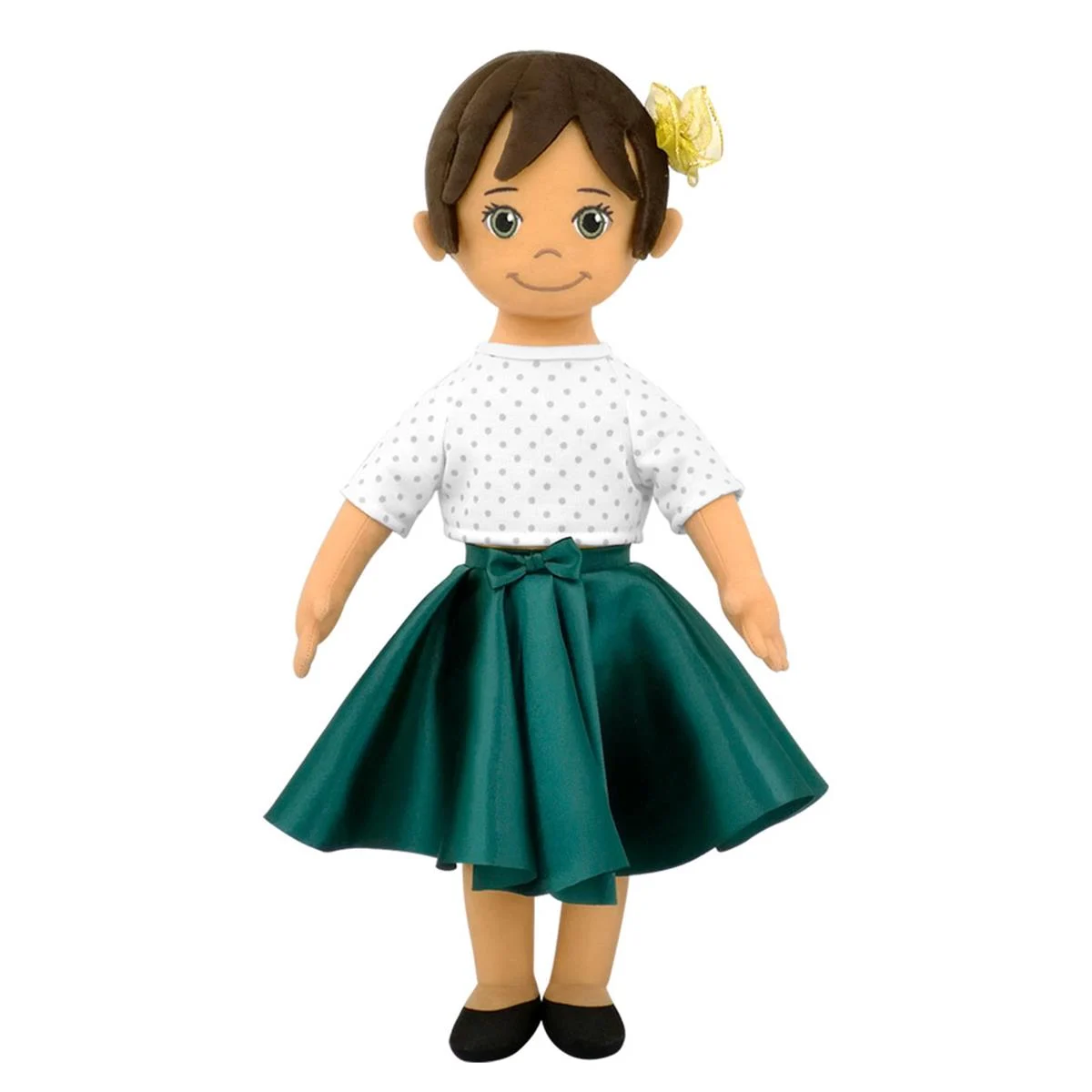 Fatoş Bez Bebek // Yeşil Etekli Defne