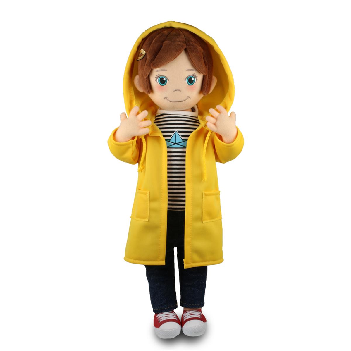 Fatoş Bez Bebek // Yağmurluklu Lila