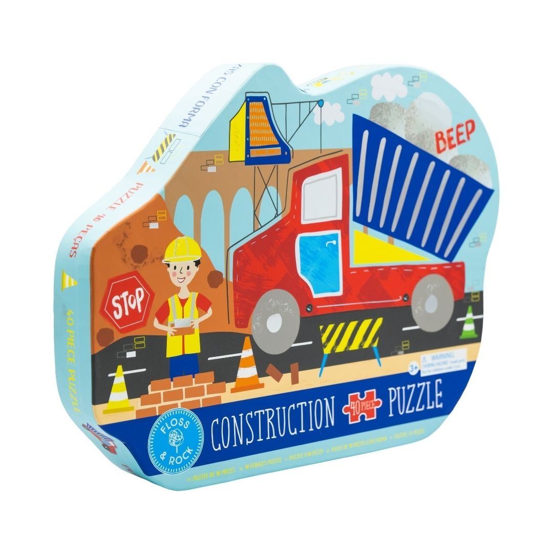 Floss & Rock Shaped Puzzle // Construction (40 Parça)