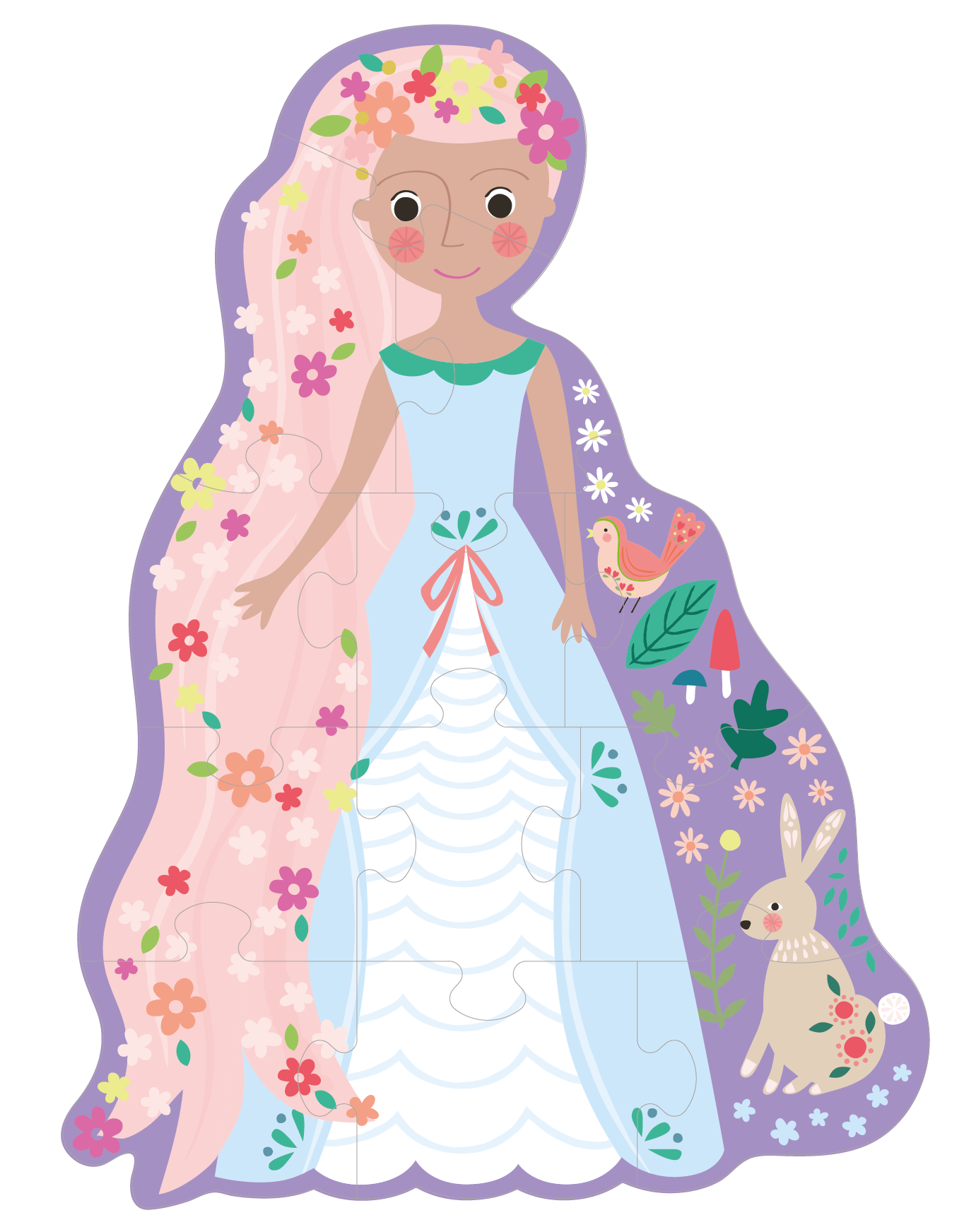 Floss & Rock Shaped Puzzle // Fairy Tale (12 Parça)