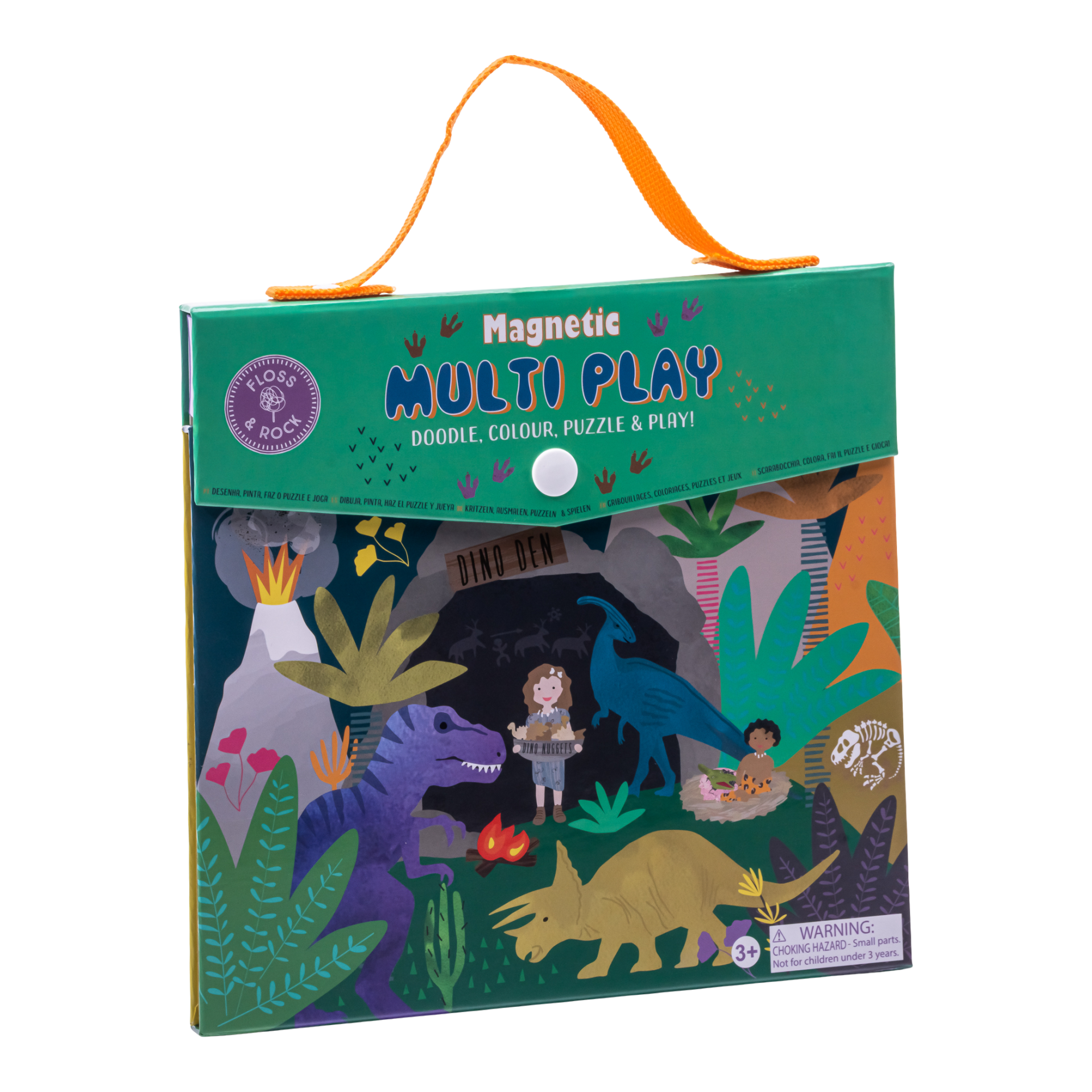 Floss & Rock Mıknatıslı Çoklu Oyun Seti // Dino