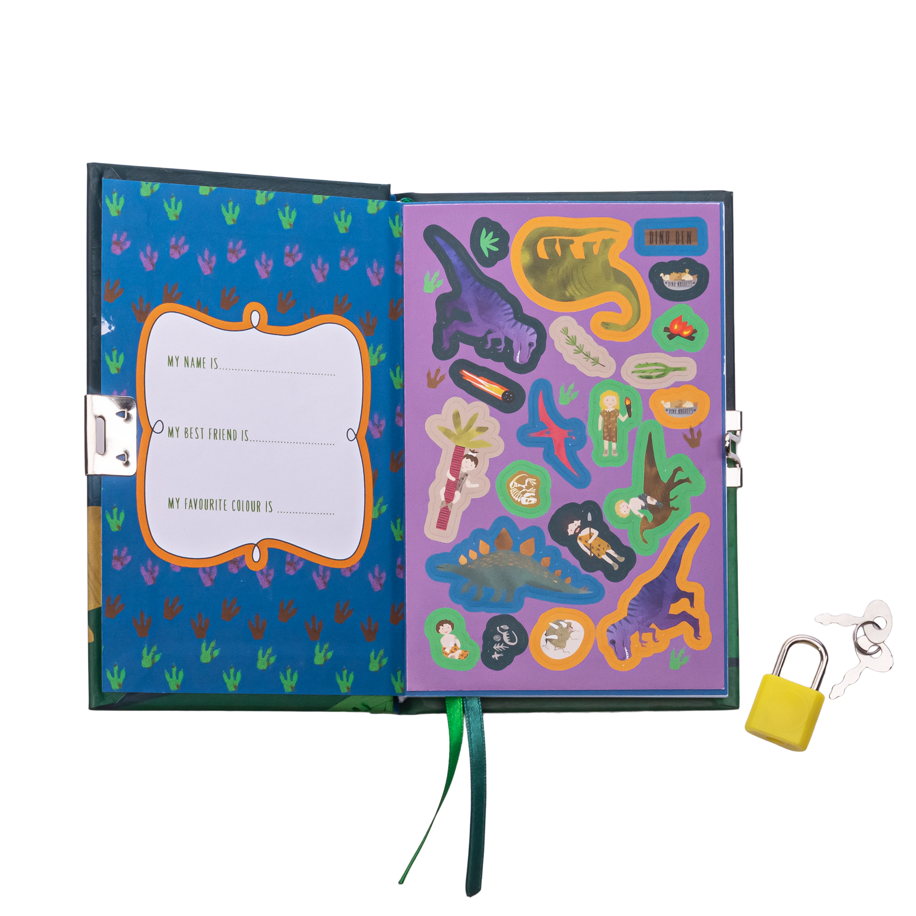 Floss & Rock Kokulu Kilitli Günlük // Dino