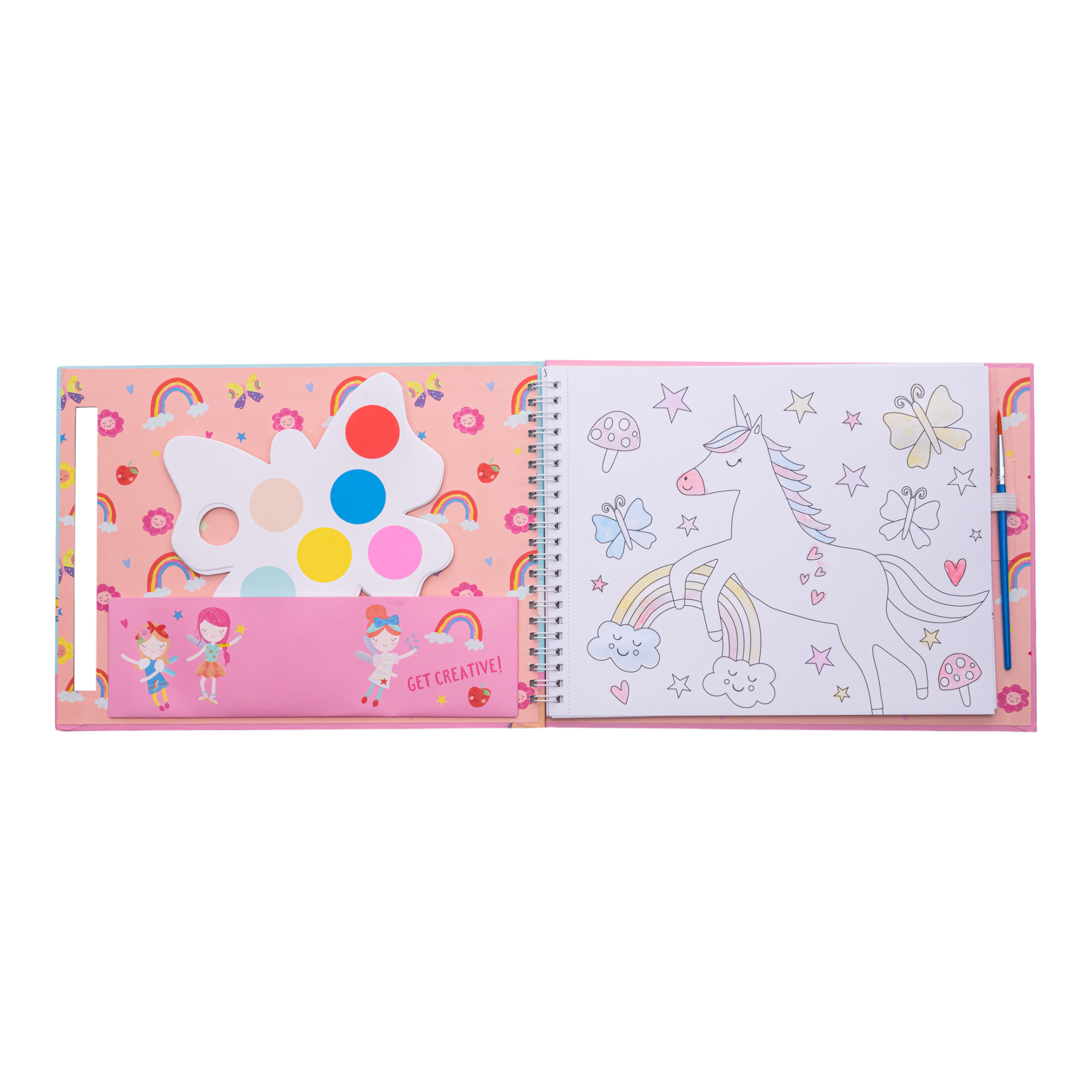 Floss & Rock Sulu Boyalı Boyama Kitap Seti // Rainbow Fairy