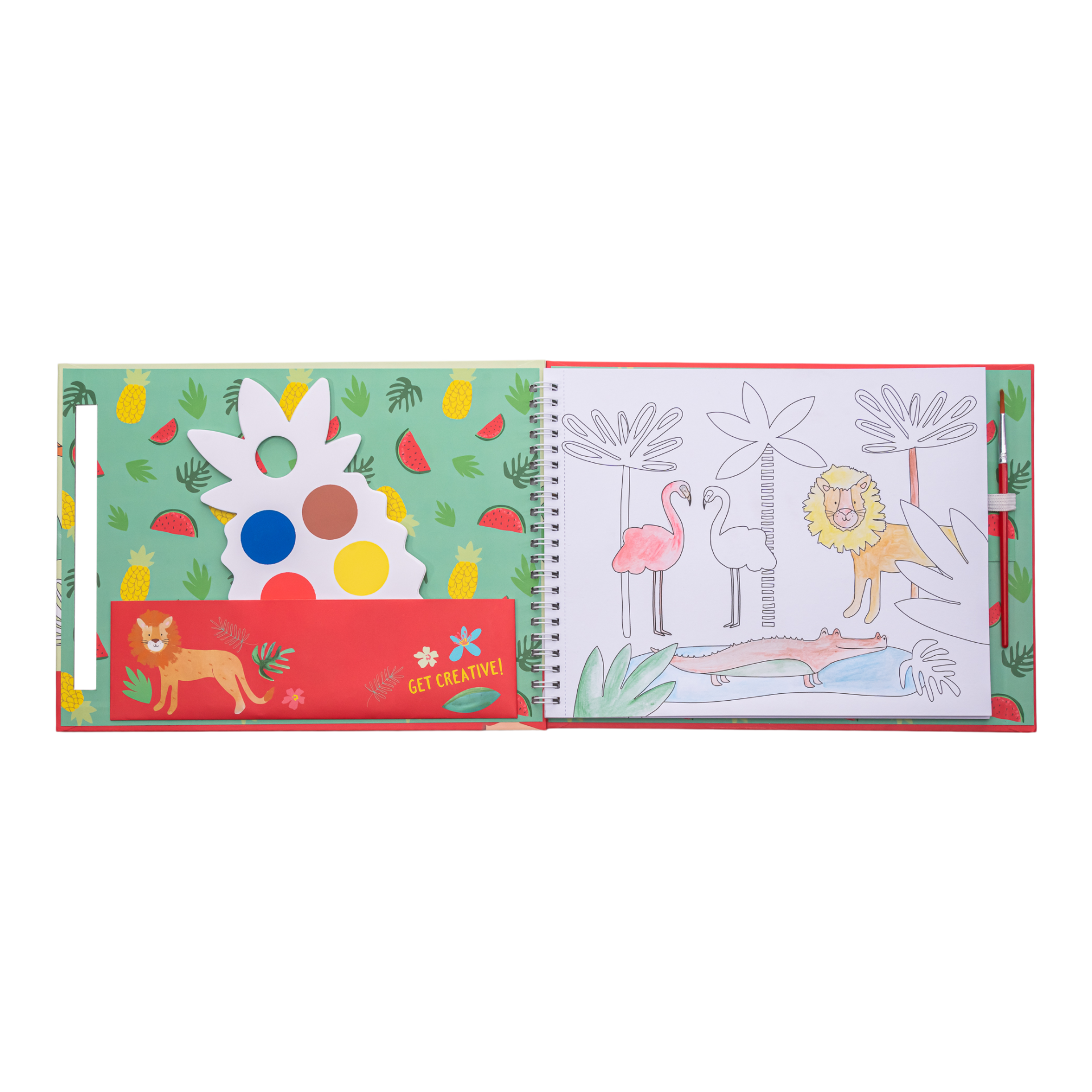 Floss & Rock Sulu Boyalı Boyama Kitap Seti // Jungle