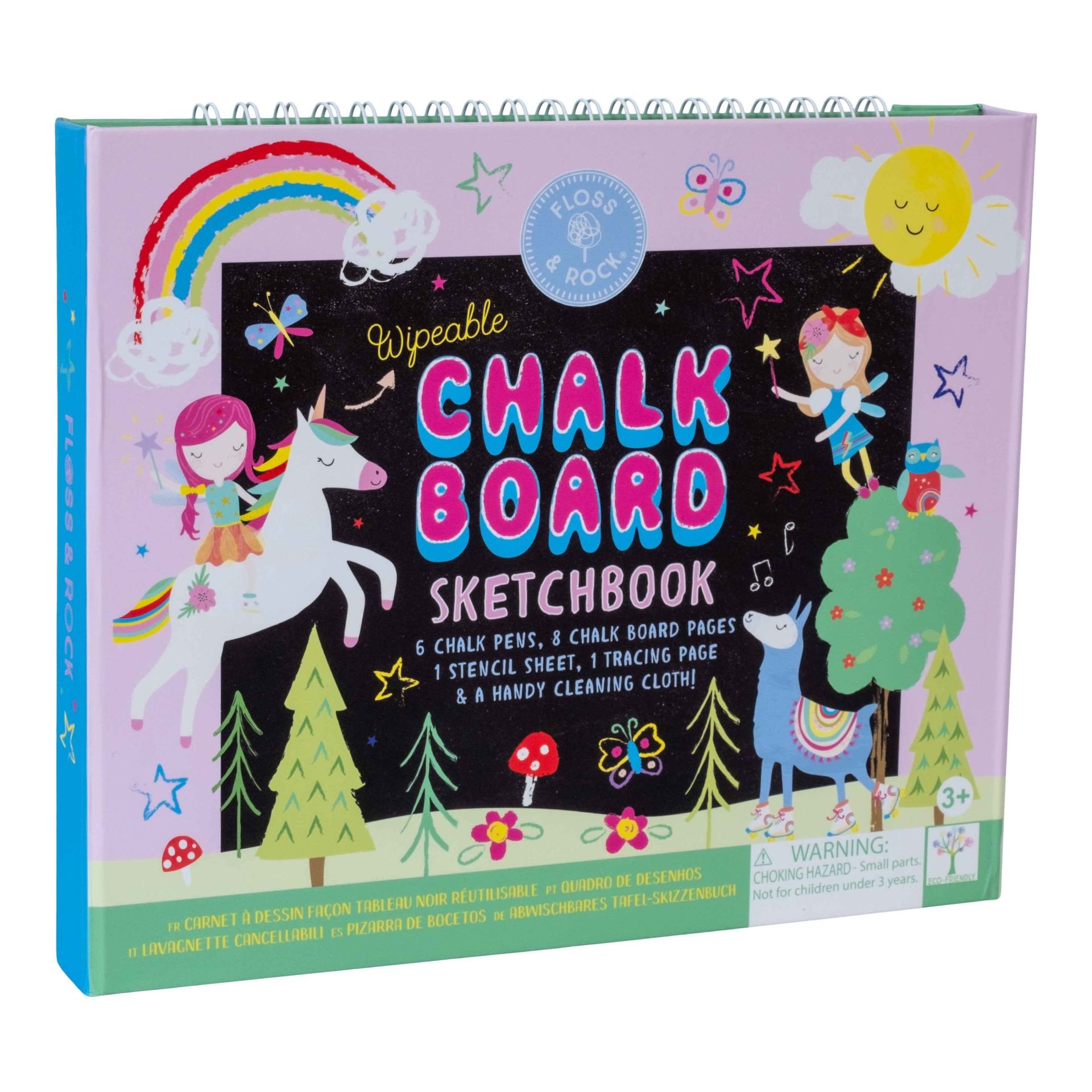 Floss & Rock Chalk Board Eskiz Kitabı // Rainbow Fairy