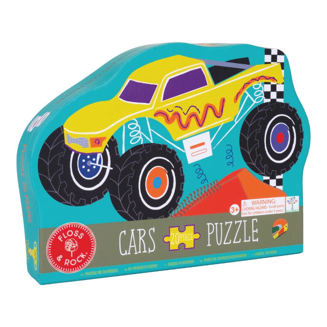 Floss & Rock Shaped Yapboz // Cars (20 Parça)