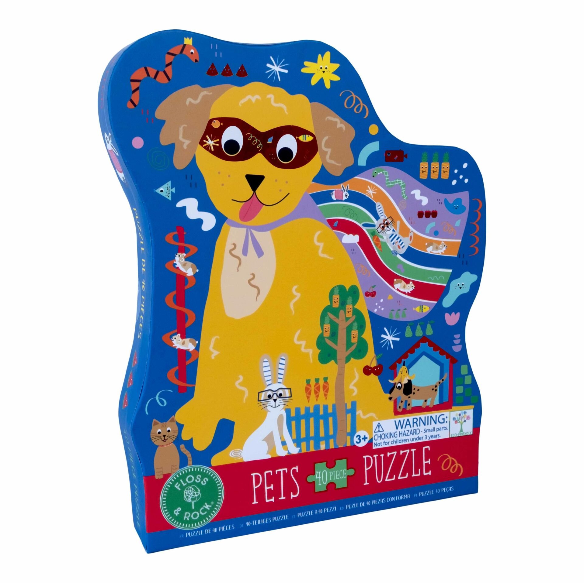 Floss & Rock Shaped Puzzle // Pets (40 Parça)