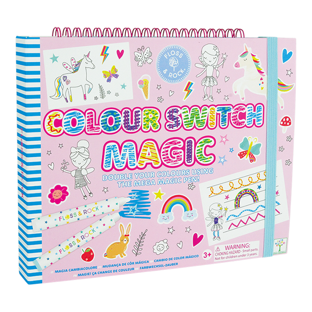 Floss & Rock Renk Değiştiren Sihirli Aktivite Kitabı // Rainbow Fairy