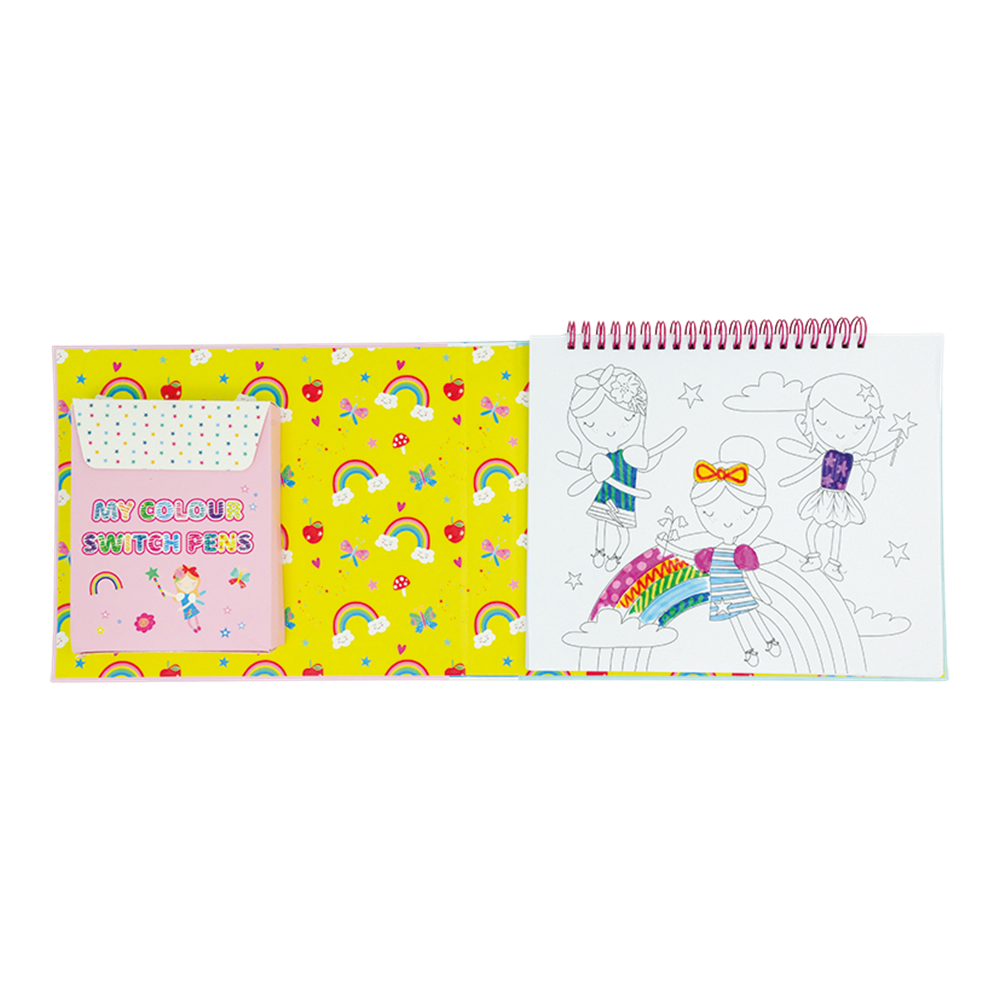 Floss & Rock Renk Değiştiren Sihirli Aktivite Kitabı // Rainbow Fairy