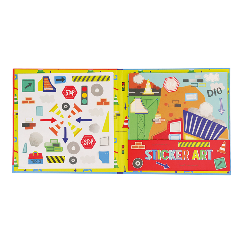 Floss & Rock Kokulu Sticker Aktivite Kitabı // Construction