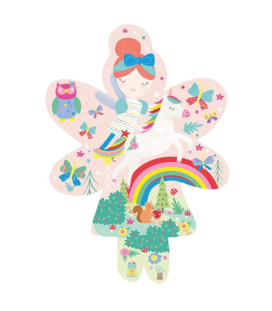 Floss & Rock Shaped Puzzle // Rainbow Fairy (20 Parça)
